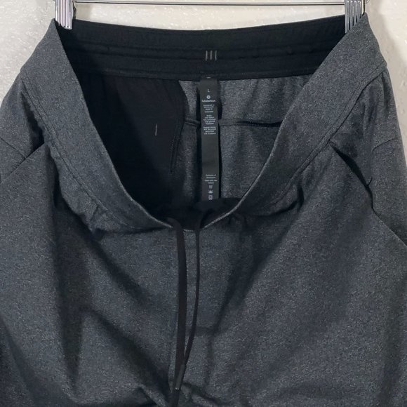 Lululmeon Intent Jogger Luon Stretch Fabric in Heathered Black Men's L/30 - Picture 9 of 9